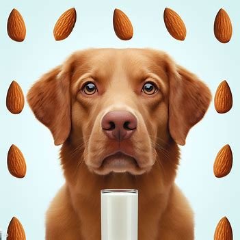 Dogs Eat Almond Milk