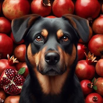 Dogs Eat Pomegranate