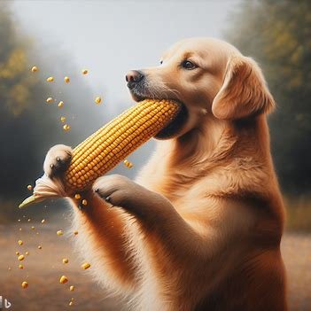 Dog eat Corn