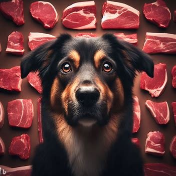Dogs Eat Raw Meat