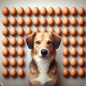 Dogs Eat Boiled Eggs