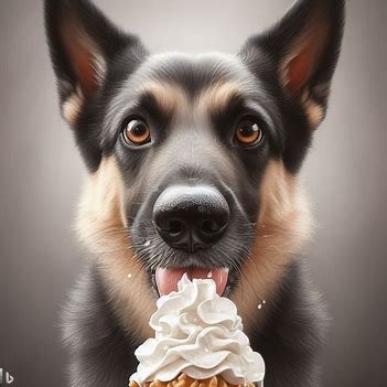 Dogs Eat Vanilla Ice Cream