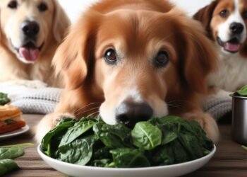 Dogs Eating Spinach