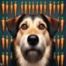 Dog eats Carrots