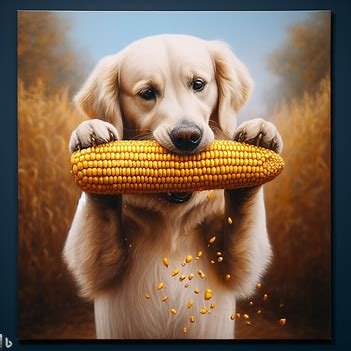 Dog eat Corn