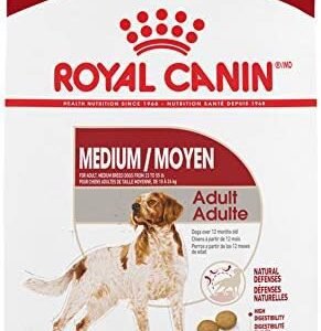 Royal Canin Medium Breed Adult Dry Dog Food, 30 lb bag