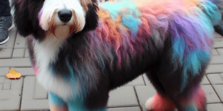 Dye and Groom bernedoodle