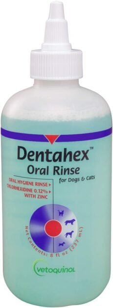 Vetoquinol Dentahex Pet Oral Hygiene Rinse, 8oz