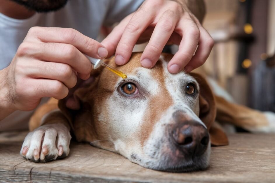 Applying Castor Oil to Dogs with Cataracts