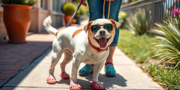 Dog crocs stylish pet footwear