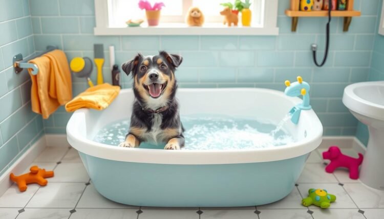 best dog bath tub for easy pet grooming