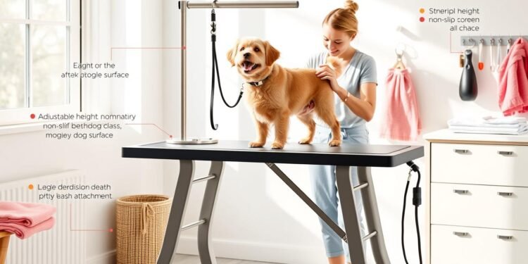 best dog grooming table