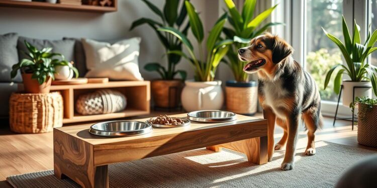 dog bowl stand for happy pets