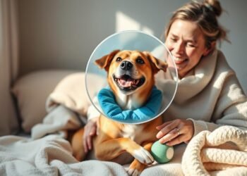 dog cone comfort and healing