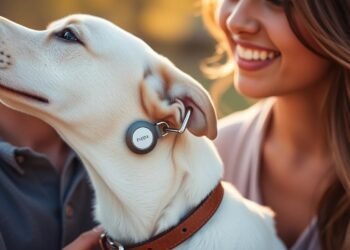 AirTag dog collar tracking device