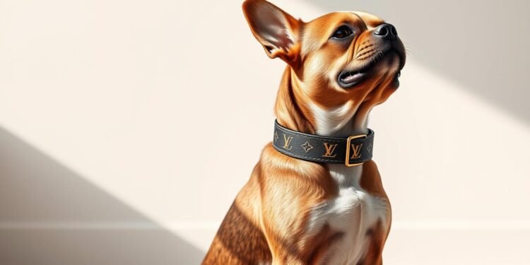 louis vuitton dog collar