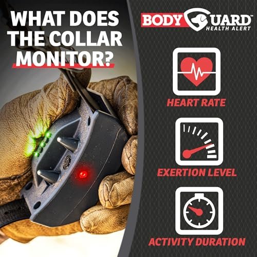 SportDOG Brand FieldSentinel 825 Remote Trainer with Bodyguard Health Alerts – World’s First Dog E-Collar with Health Monitoring – Train with Static, Vibrate, and Tone – ½ Mile Range