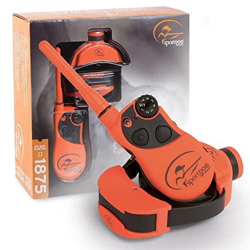 SportDOG Brand UplandHunter 1875 Remote Trainer with Beeper - 1 Mile Range - Waterproof, Rechargeable Dog Training and Tracking Collar with Tone, Vibration, and Static - Audible Beeper up to 500 Yards