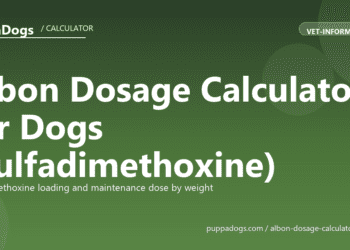 Albon Dosage Calculator for Dogs (Sulfadimethoxine) - free PuppaDogs calculator