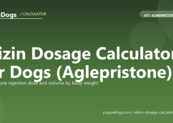 Alizin Dosage Calculator for Dogs (Aglepristone) - free PuppaDogs calculator