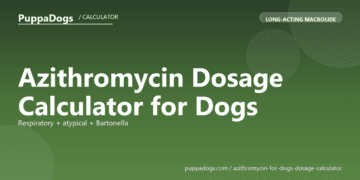 Azithromycin Dosage Calculator for Dogs - free PuppaDogs calculator