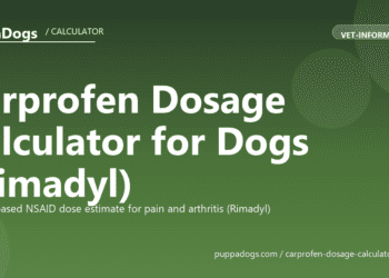 Carprofen Dosage Calculator for Dogs (Rimadyl) - free PuppaDogs calculator