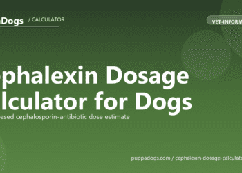 Cephalexin Dosage Calculator for Dogs - free PuppaDogs calculator