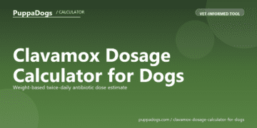 Clavamox Dosage Calculator for Dogs - free PuppaDogs calculator