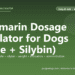 Denamarin Dosage Calculator for Dogs (SAMe + Silybin) - free PuppaDogs calculator