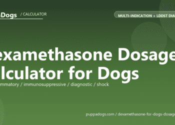 Dexamethasone Dosage Calculator for Dogs - free PuppaDogs calculator