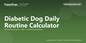 Diabetic Dog Daily Routine Calculator - free PuppaDogs calculator