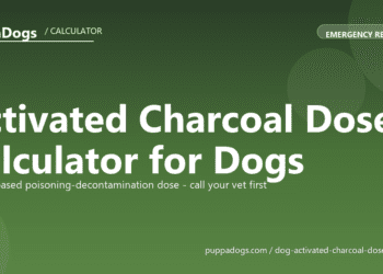 Activated Charcoal Dose Calculator for Dogs - free PuppaDogs calculator