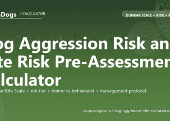 Dog Aggression Risk and Bite Risk Pre-Assessment Calculator - free PuppaDogs calculator