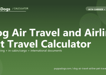 Dog Air Travel and Airline Pet Travel Calculator - free PuppaDogs calculator