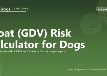 Bloat (GDV) Risk Calculator for Dogs - free PuppaDogs calculator