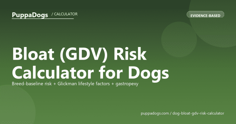 Bloat (GDV) Risk Calculator for Dogs
