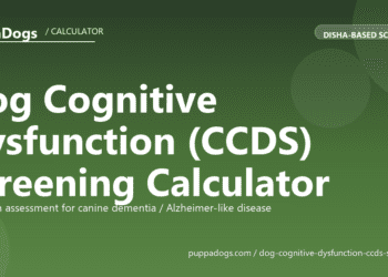Dog Cognitive Dysfunction (CCDS) Screening Calculator - free PuppaDogs calculator