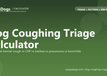 Dog Coughing Triage Calculator - free PuppaDogs calculator