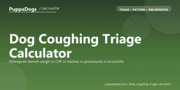 Dog Coughing Triage Calculator - free PuppaDogs calculator