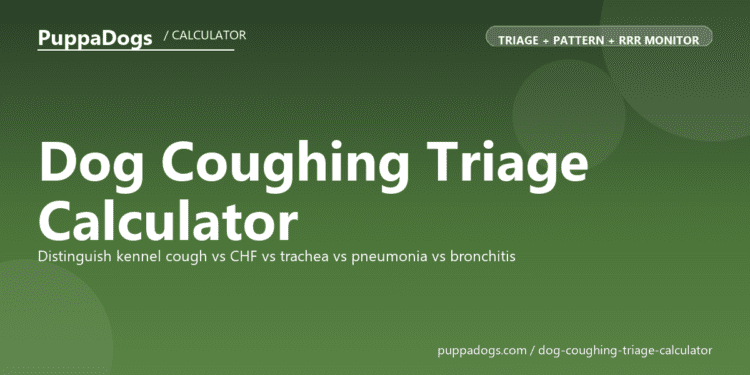 Dog Coughing Triage Calculator - free PuppaDogs calculator