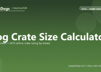 Dog Crate Size Calculator - free PuppaDogs calculator