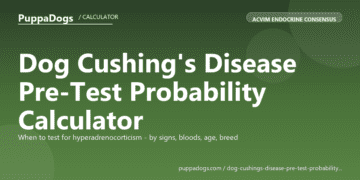 Dog Cushing's Disease Pre-Test Probability Calculator - free PuppaDogs calculator