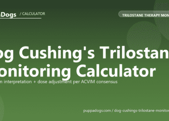 Dog Cushing's Trilostane Monitoring Calculator - free PuppaDogs calculator
