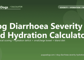 Dog Diarrhoea Severity and Hydration Calculator - free PuppaDogs calculator