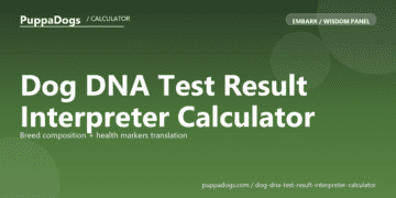 Dog DNA Test Result Interpreter Calculator - free PuppaDogs calculator