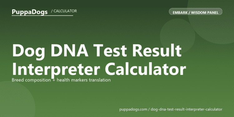 Dog DNA Test Result Interpreter Calculator - free PuppaDogs calculator