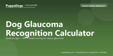 Dog Glaucoma Recognition Calculator - free PuppaDogs calculator