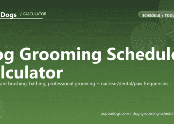Dog Grooming Schedule Calculator - free PuppaDogs calculator