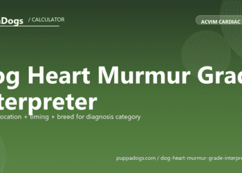 Dog Heart Murmur Grade Interpreter - free PuppaDogs calculator