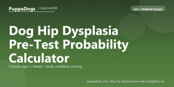 Dog Hip Dysplasia Pre-Test Probability Calculator - free PuppaDogs calculator